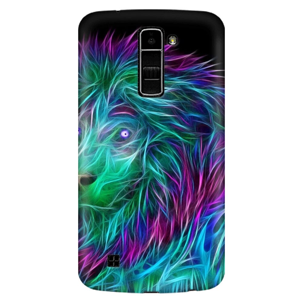 Husa silicon pentru LG K8, Abstract Lion 002