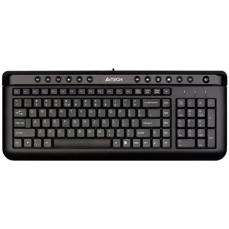 Клавиатура A4TECH KL-40, черен, USB, Черен - eMAG.bg