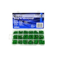 Set garnituri din cauciuc, 420 piese, 18 dimensiuni diferite, Geko, G02818