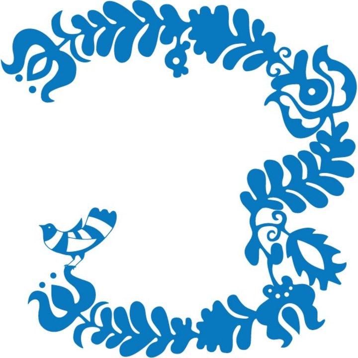 Magyar népmesék - Falmatrica - Kék - 69x69 cm