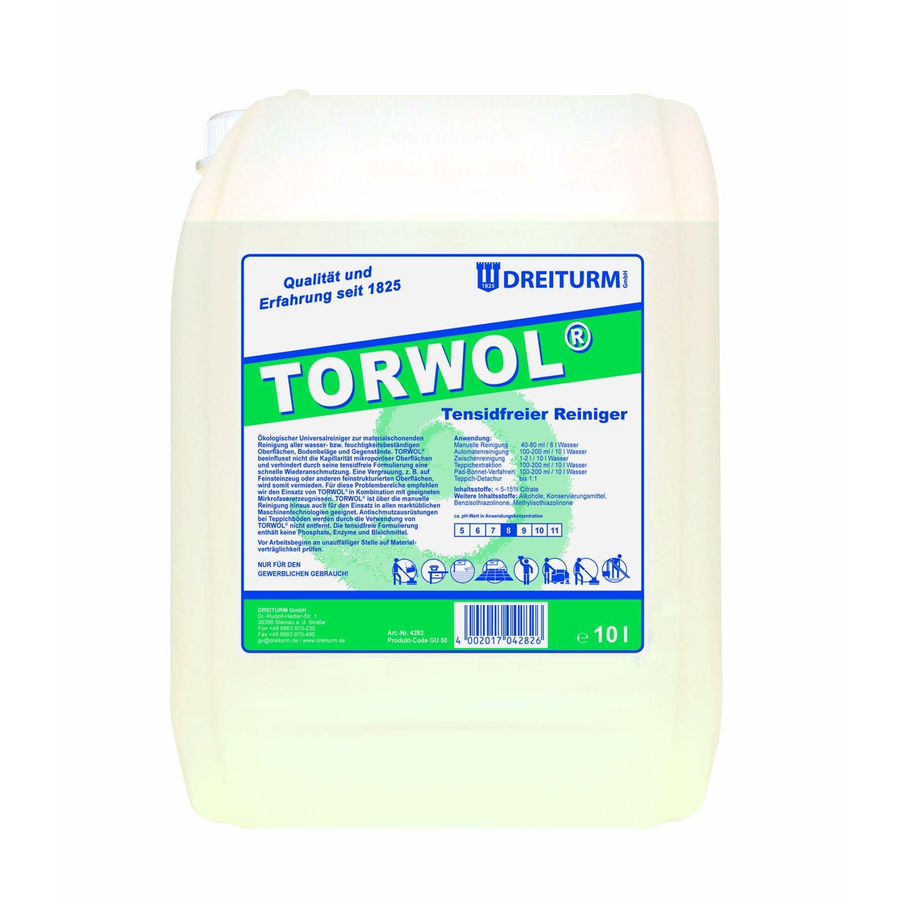 Detergent de curatare fara continut de tenside Torwol neutru 10L
