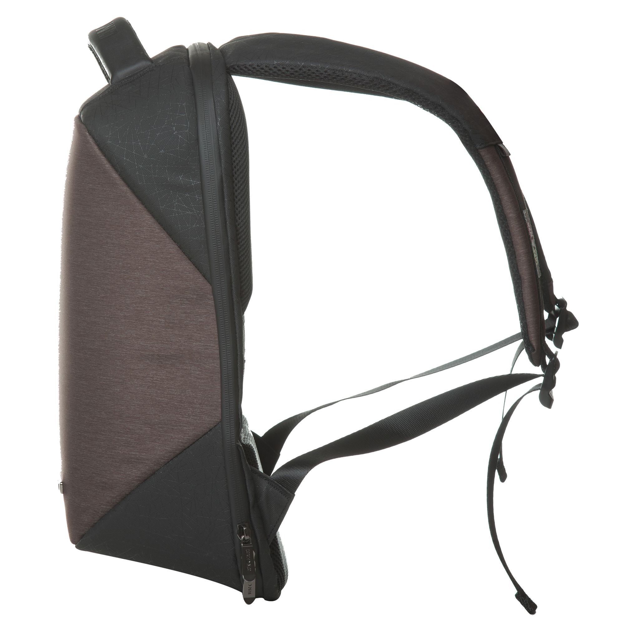 Rucsac laptop 15 inch si USB Lamonza Anchor 44x30x14 cm, maro / negru