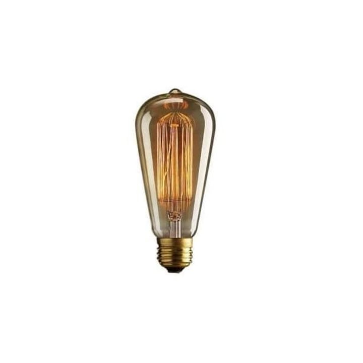 Lámpa-vintage retro dekoratív villanykörte E27 foglalattal, természetes fény