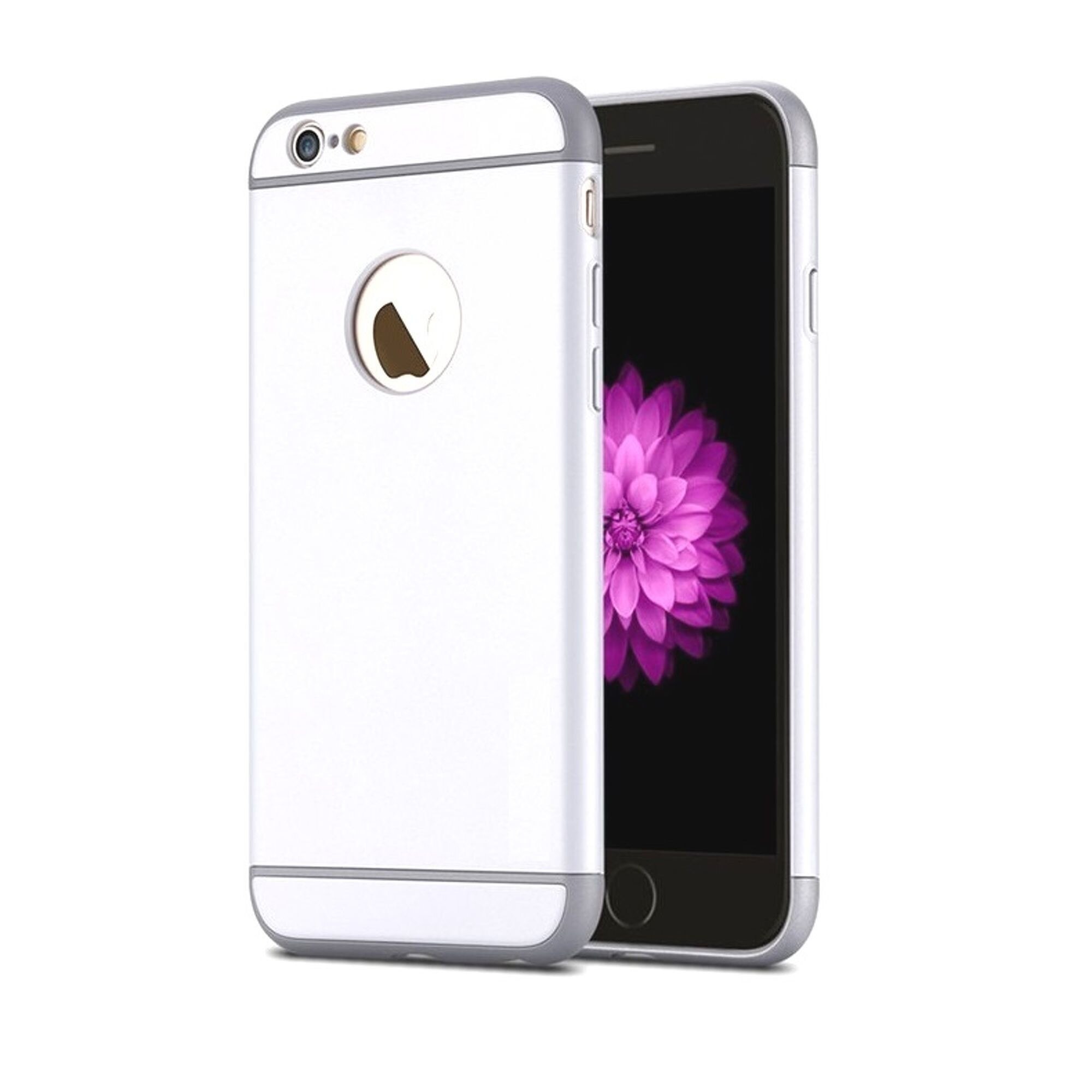 Husa 3 in 1 iPhone 6 / iPhone 6S - alb