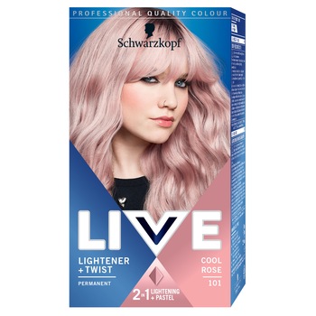 Vopsea de par permanenta Live 101 Cool Rose, 142.5 ml Vopsea de par permanenta Live 101 Cool Rose, 142.5 ml