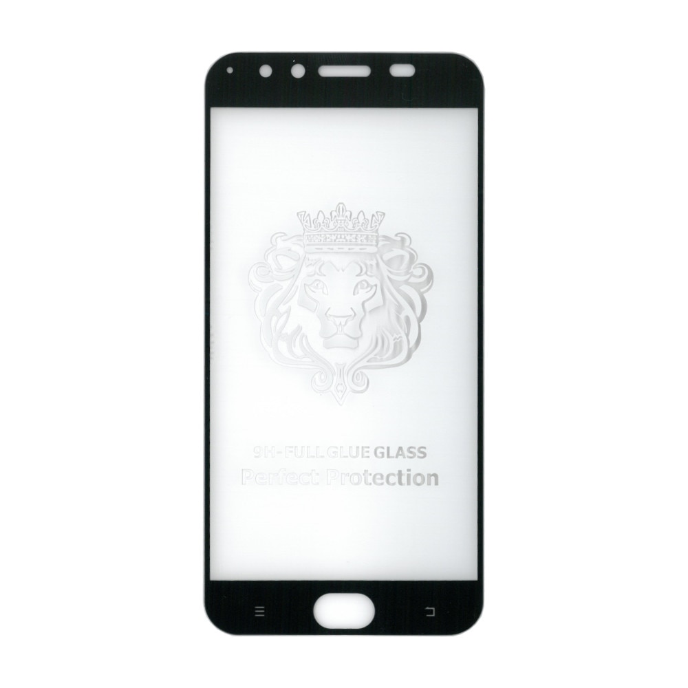Folie sticla full size cu adeziv pe toata suprafata, EuroCELL, pentru VIVO X9, negru