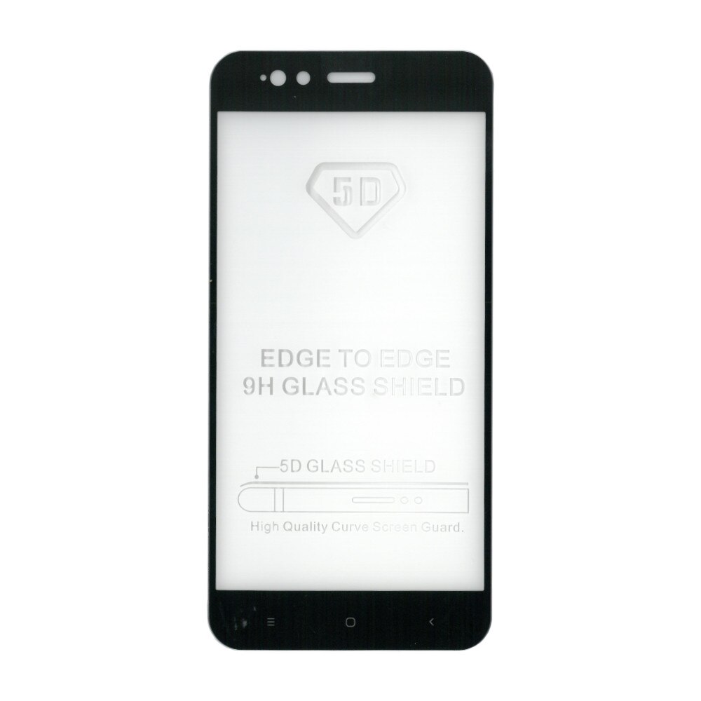 Folie sticla full size cu adeziv pe toata suprafata, EuroCELL, pentru Xiaomi MI 5X, negru