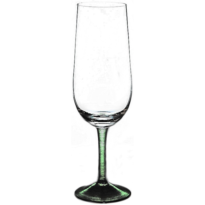 Чаша SmartDecor 6249, Зелен стол, Стъкло, 280 ml