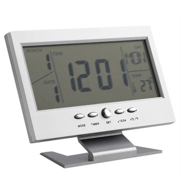 Ceas smart Barste, activare vocala, alarma/temperatura/data Ceas smart Barste, activare vocala, alarma/temperatura/data