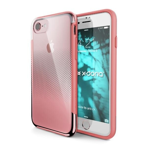 Husa de protectie X-Doria Revel Lux pentru iPhone 7, Auriu/Roz