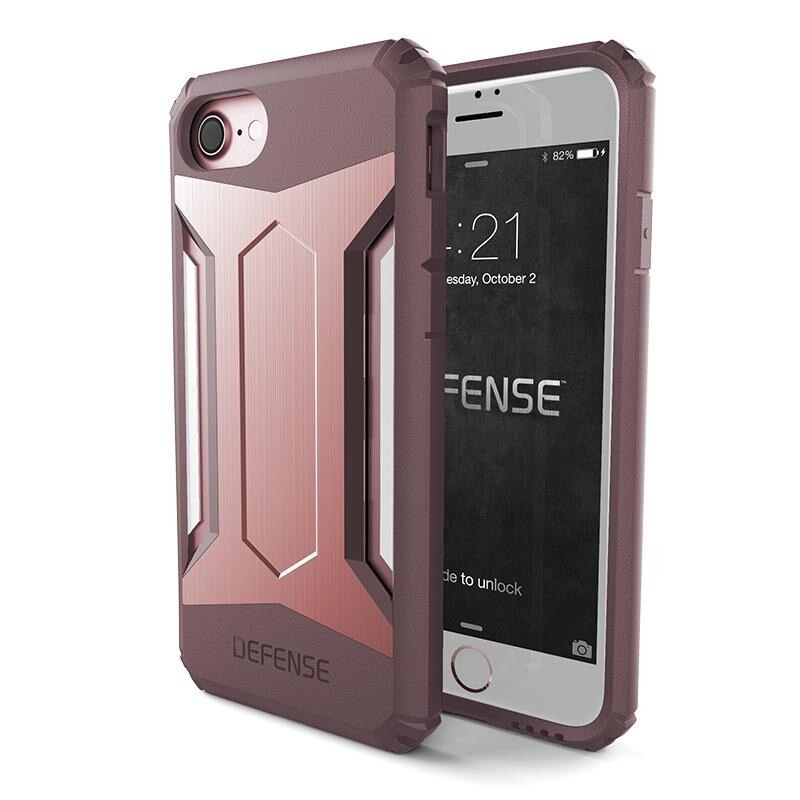 Husa de protectie X-Doria Defense Gear, pentru iPhone 7, Roz