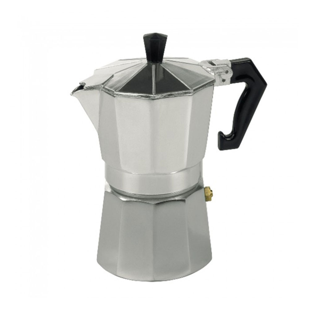 Espressor pentru aragaz, Bredemeijer, Capacitate 3 cesti, 0,3 L, Argintiu/Negru