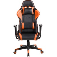 Scaun Racing rotativ Kring Extreme, portocaliu/negru