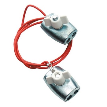 Cablu cu conectori pentru fir si sarma 80 cm Cablu cu conectori pentru fir si sarma 80 cm