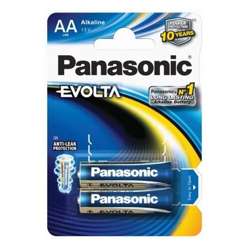 Baterii Panasonic Alkaline Evolta LR6EGE/2BP, blister 2 buc