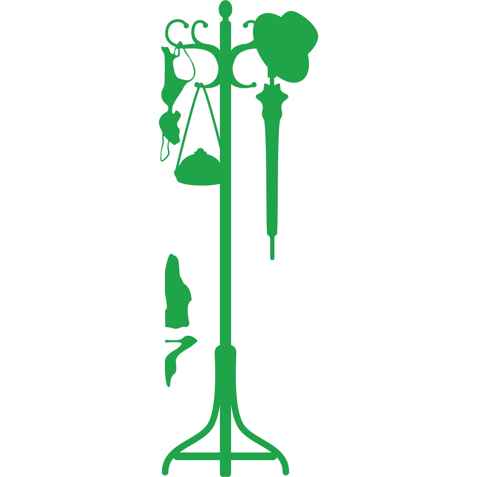 Cuier - Sticker Decorativ - Verde - 60 x 180 cm