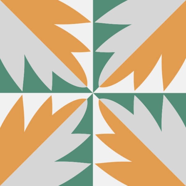 Set stickere autocolante faianta decorativa 20cm x 20cm model decorativ verde cu galben