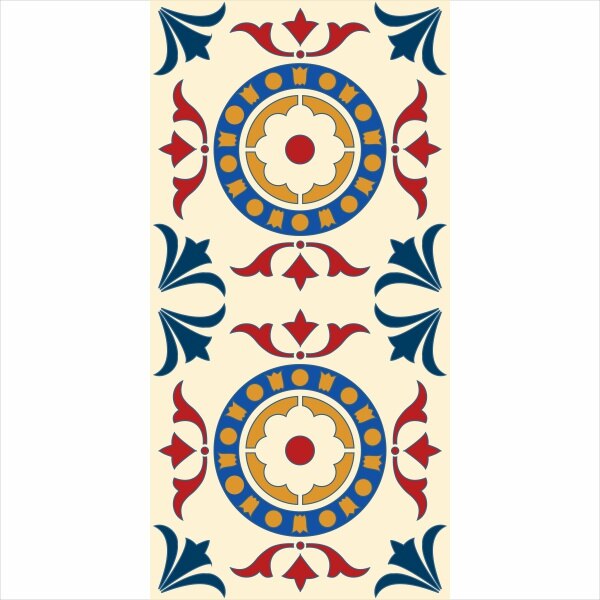 Set stickere autocolante faianta decorativa 20cm x 40cm model roman