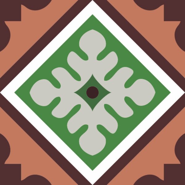 Set stickere autocolante faianta decorativa 15cm x 15cm model decorativ multicolor 13