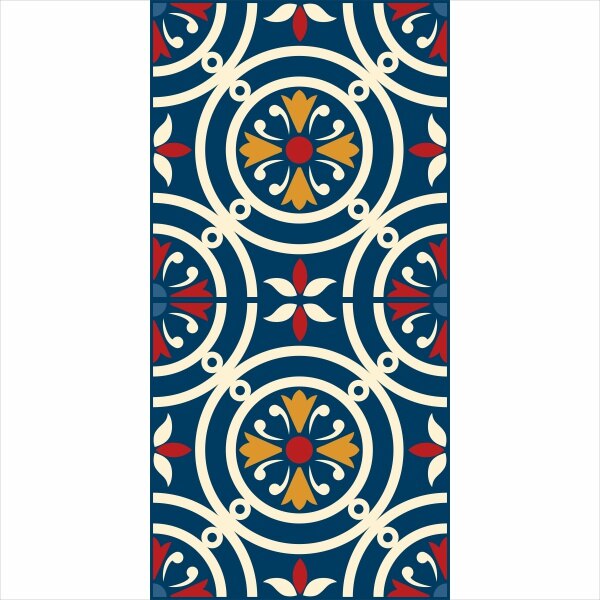 Set stickere autocolante faianta decorativa 20cm x 40cm model multicolor decorativ 4