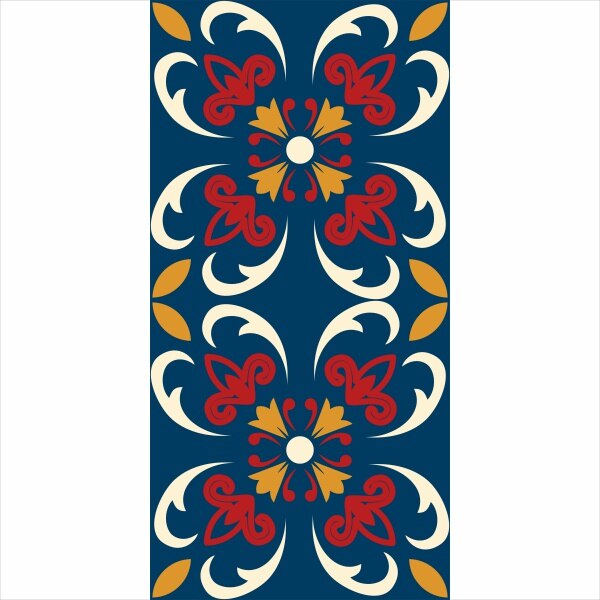 Set stickere autocolante faianta decorativa 20cm x 40cm model multicolor decorativ 5