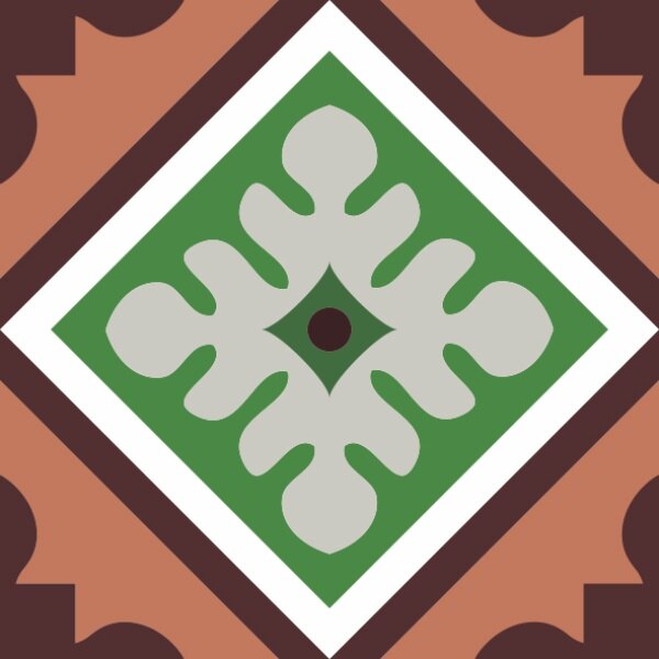 Set stickere autocolante faianta decorativa 20cm x 20cm model decorativ multicolor 13