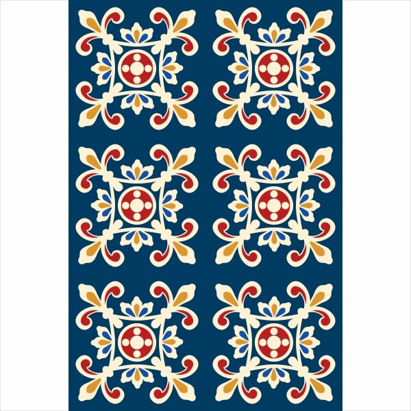 Set stickere autocolante faianta decorativa 20cm x 30cm model multicolor decorativ 2