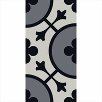 set stickere autocolante faianta decorativa 20cm x 40cm model decorativ negru cu gri imagen 42_0_
0