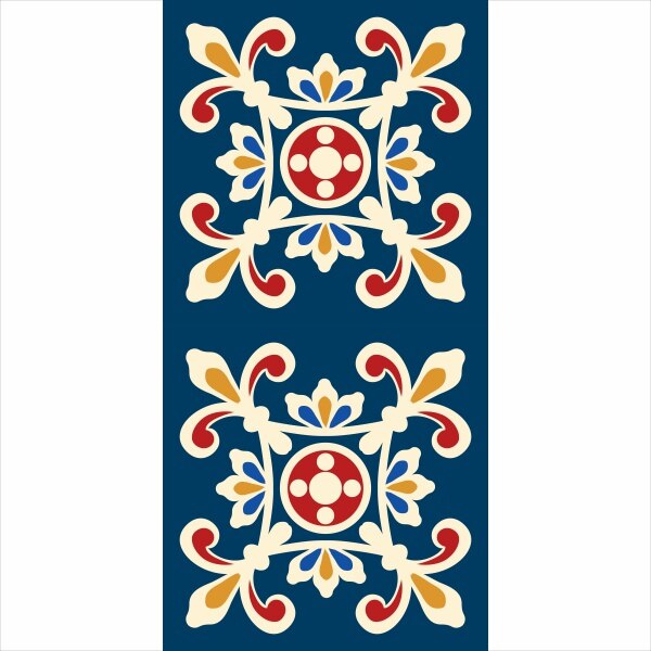 Set stickere autocolante faianta decorativa 20cm x 40cm model multicolor decorativ 2