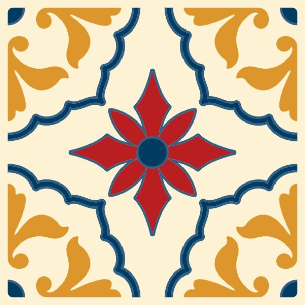 Set stickere autocolante faianta decorativa 20cm x 20cm model multicolor decorativ 6