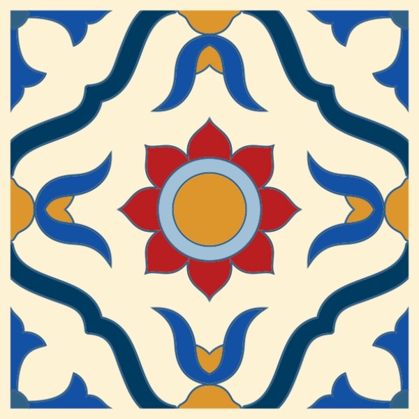 Set stickere autocolante faianta decorativa 20cm x 20cm model multicolor decorativ 8