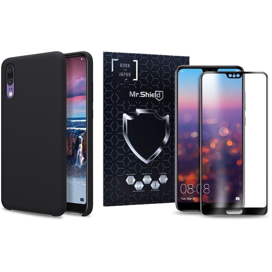 Husa Huawei P20 Nillkin Originala Flex Pure + Folie de Protectie Mr.Shield