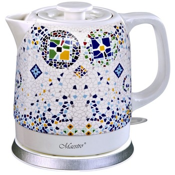 Fierbator ceramic Maestro MR069, 1200W, 1,5l, Alb Fierbator ceramic Maestro MR069, 1200W, 1,5l, Alb
