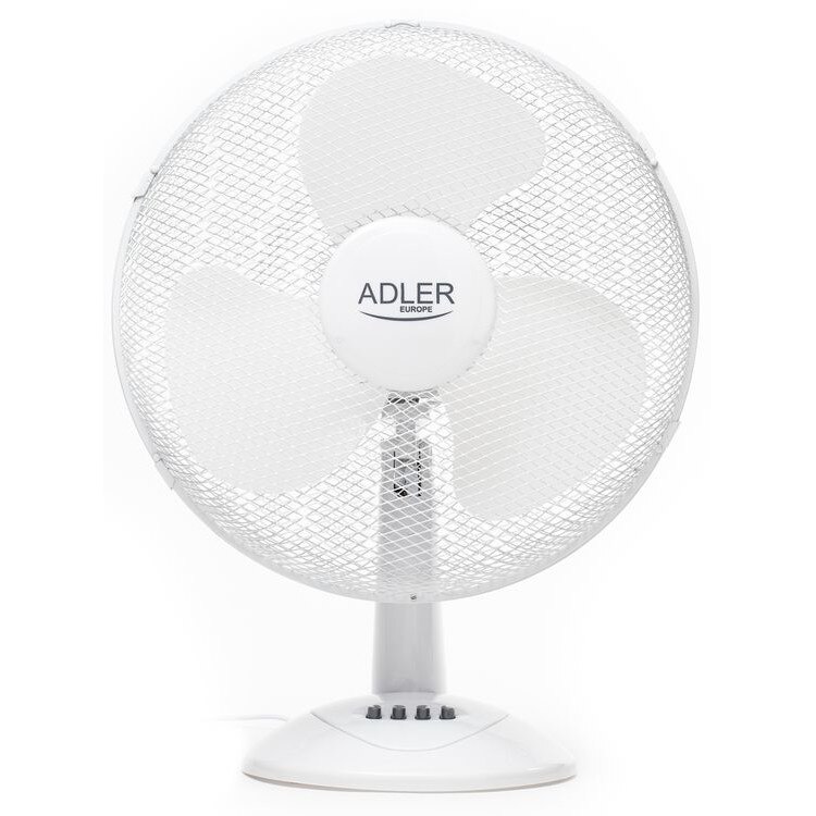 Ventilator Adler AD7304, 55W, 40 cm, 3 trepte, Alb