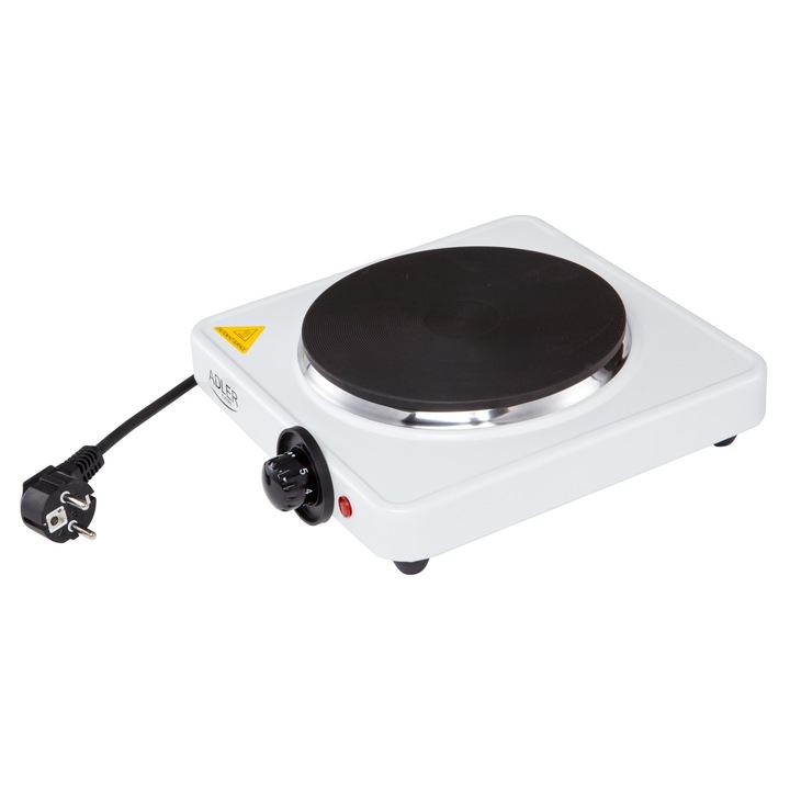 Plita Electrica Adler cu 1 Arzator si Control Temperatura, Putere 1500W