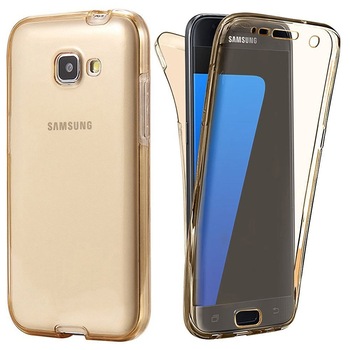 Husa Samsung Galaxy A3 2017 Silicon TPU 360 grade - gold Husa Samsung Galaxy A3 2017 Silicon TPU 360 grade - gold