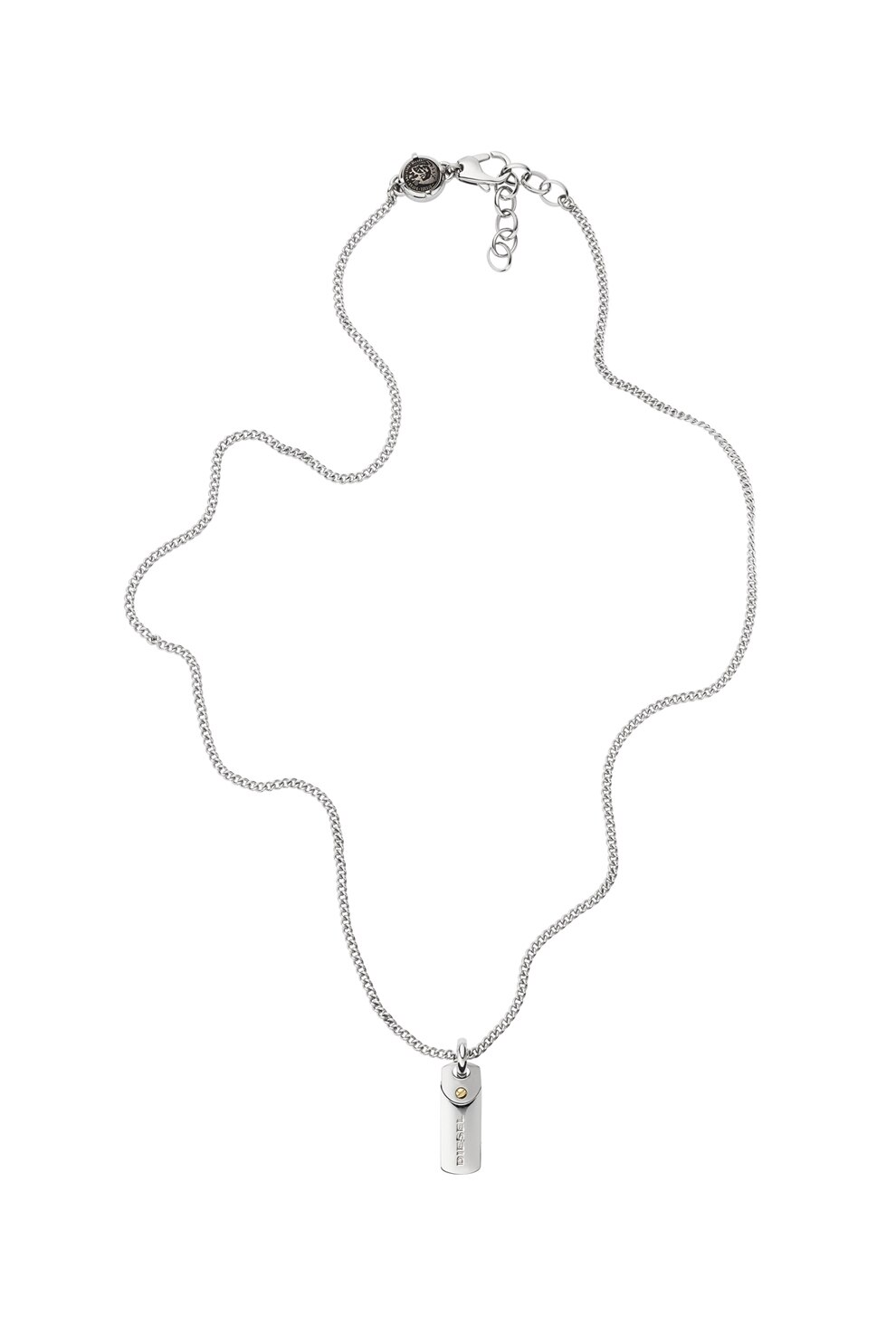 DIESEL, Colier cu pandantiv, Argintiu