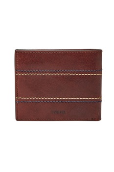 Fossil, Portofel pliabil de piele, Rosu Bordeaux Fossil, Portofel pliabil de piele, Rosu Bordeaux