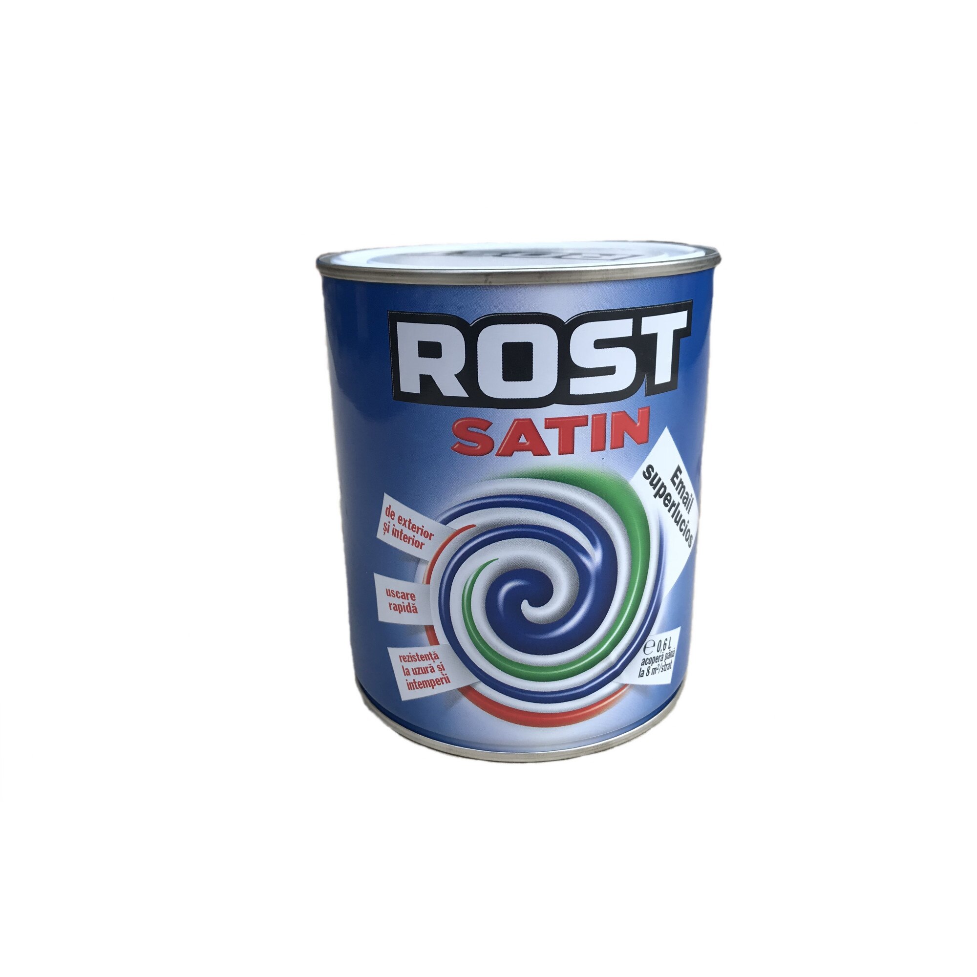 Pachet vopsea Email Satin, maro brun, 0.6l + pensula 50mm