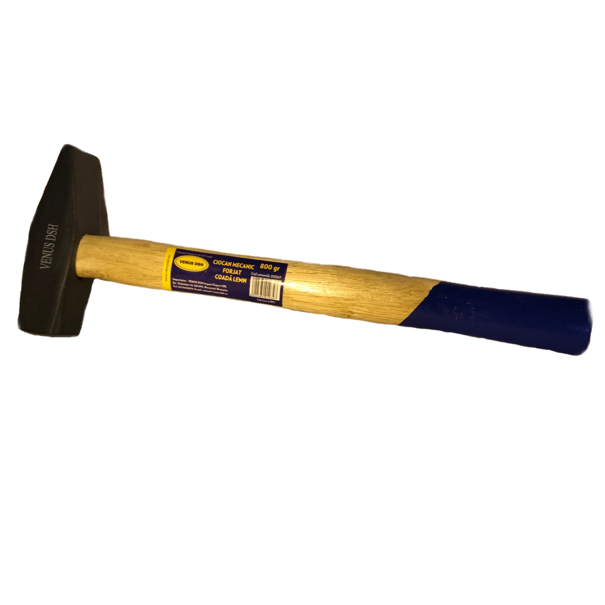 Ciocan mecanic forjat, coada lemn, 800gr, Venus Dsh