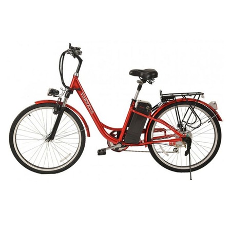 Bicicleta electrica Tornado TRD 10, 250W, 25km/h, acumulator Li-Ion 36V/10Ah, Rosu