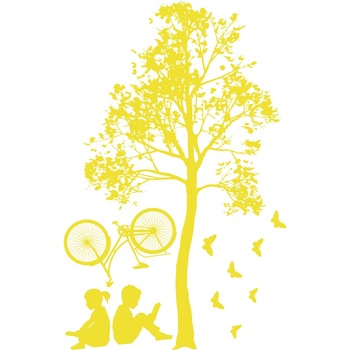 Odihna la umbra copacului - Sticker Decorativ - Lemon - 89 x 135 cm Odihna la umbra copacului - Sticker Decorativ - Lemon - 89 x 135 cm