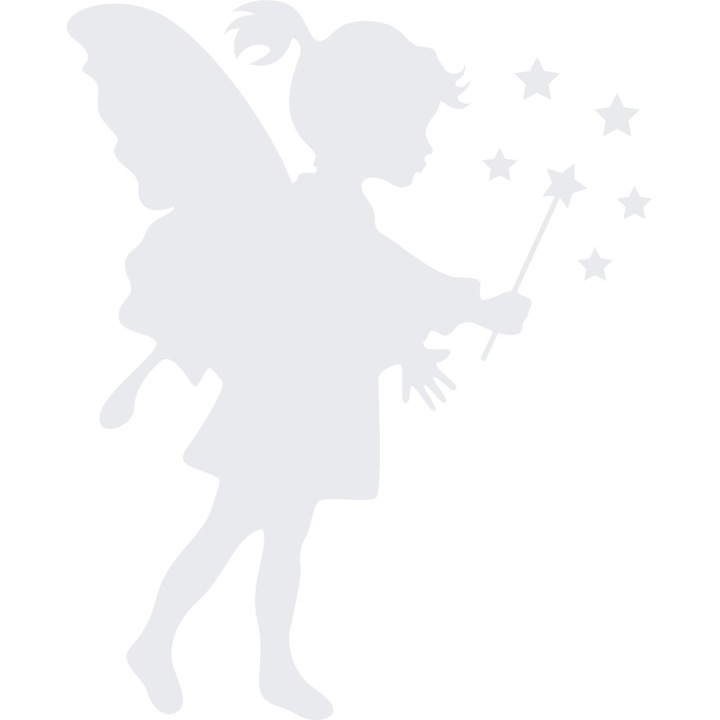 Zana magica - Sticker Decorativ - Alb polar - 119 x 147 cm