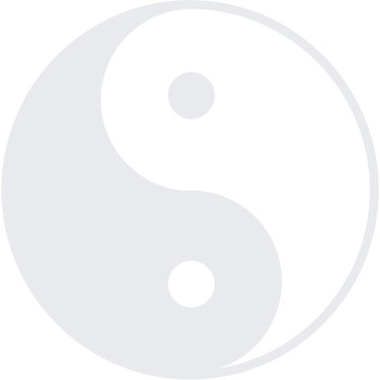 Yin Yang - Sticker Decorativ - Alb polar - 89 x 89 cm Yin Yang - Sticker Decorativ - Alb polar - 89 x 89 cm