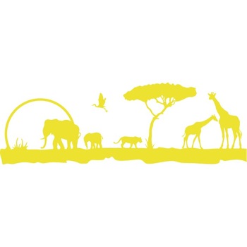 Africa - Sticker Decorativ - Lemon - 150 x 50 cm Africa - Sticker Decorativ - Lemon - 150 x 50 cm
