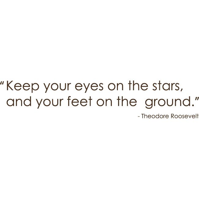 Keep your eyes on the stars - Sticker Decorativ - Choco - 180 x 34 cm