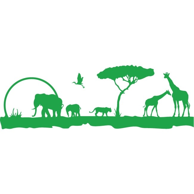 Africa - Sticker Decorativ - Verde - 200 x 66 cm