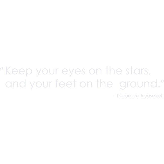 Keep your eyes on the stars - Sticker Decorativ - Alb polar - 180 x 34 cm