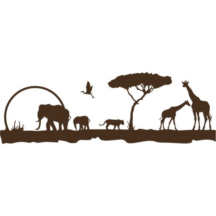 Africa - Sticker Decorativ - Choco - 200 x 66 cm