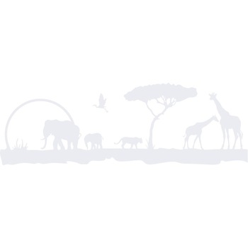 Africa - Sticker Decorativ - Alb polar - 150 x 50 cm Africa - Sticker Decorativ - Alb polar - 150 x 50 cm